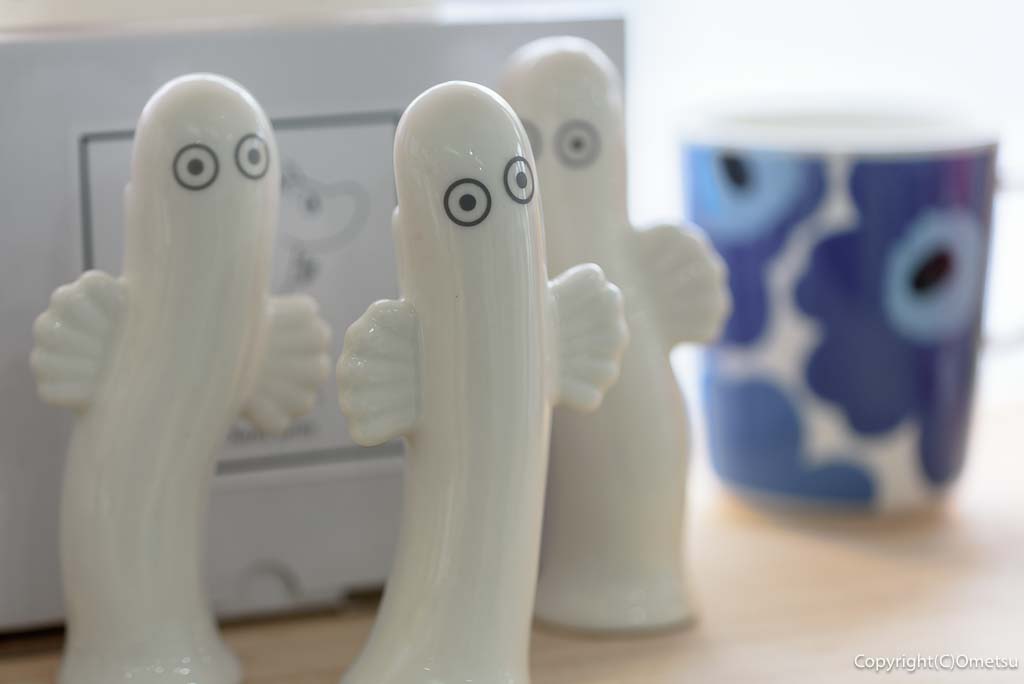 羽村市「雑貨や mummo」の、ムーミン・ニョロニョロ