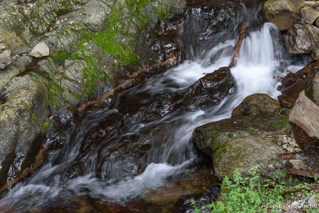 青梅市・御岳渓谷の、小さな沢の流れ