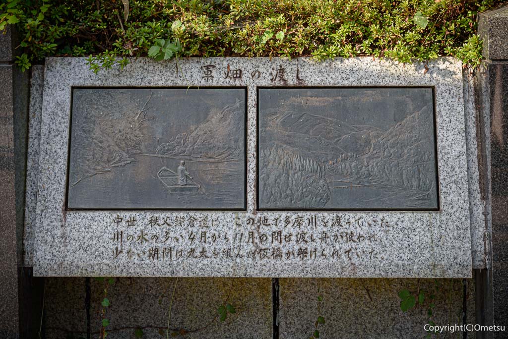 青梅市・軍畑の渡し