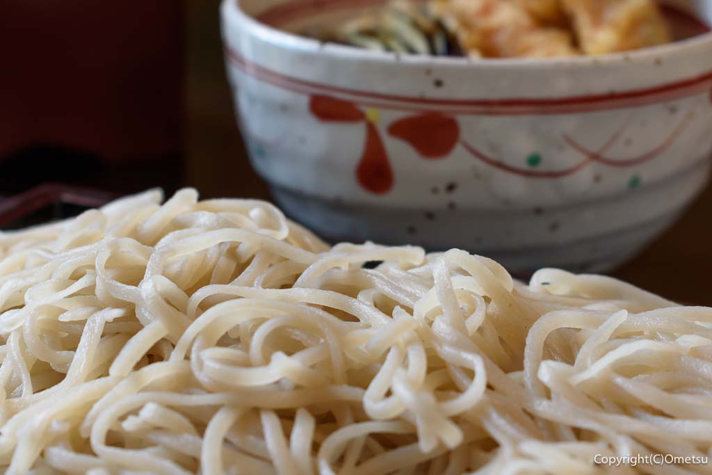 羽村市の蕎麦店「一作」の、せいろ蕎麦