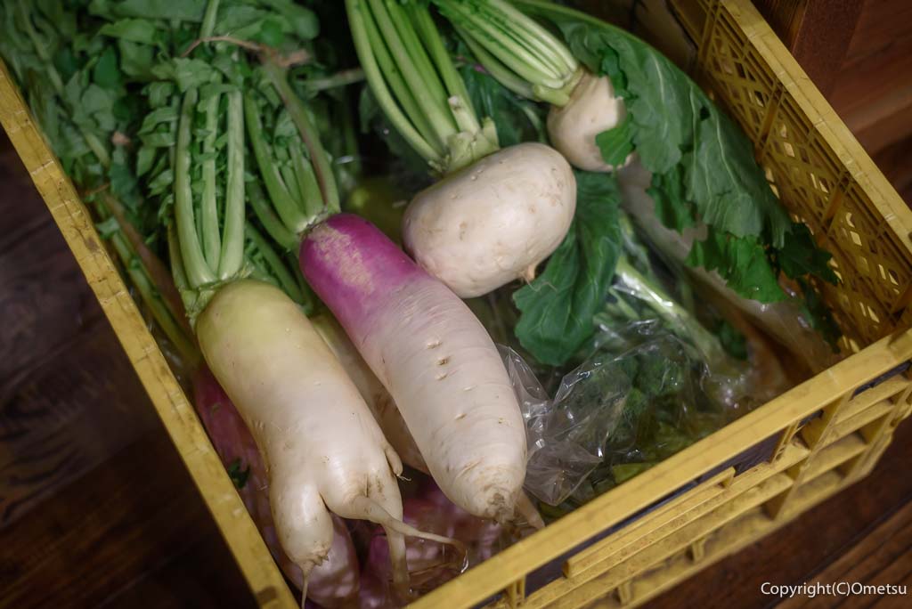 青梅市・岩蔵温泉、儘田屋の野菜