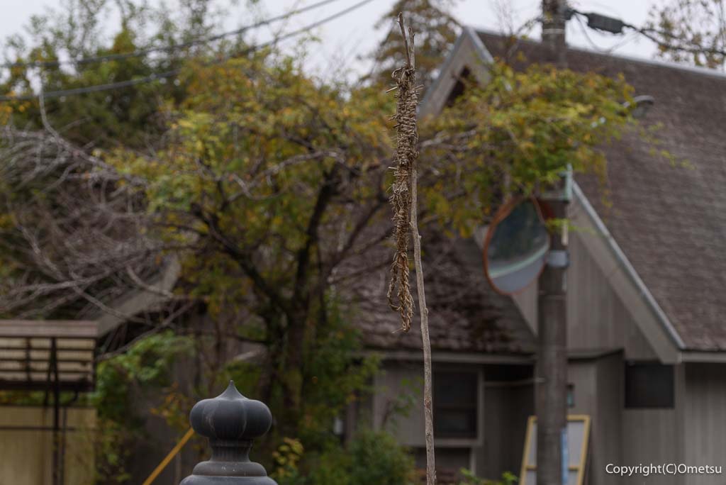 青梅市・岩蔵温泉、湯場橋の、フセギ