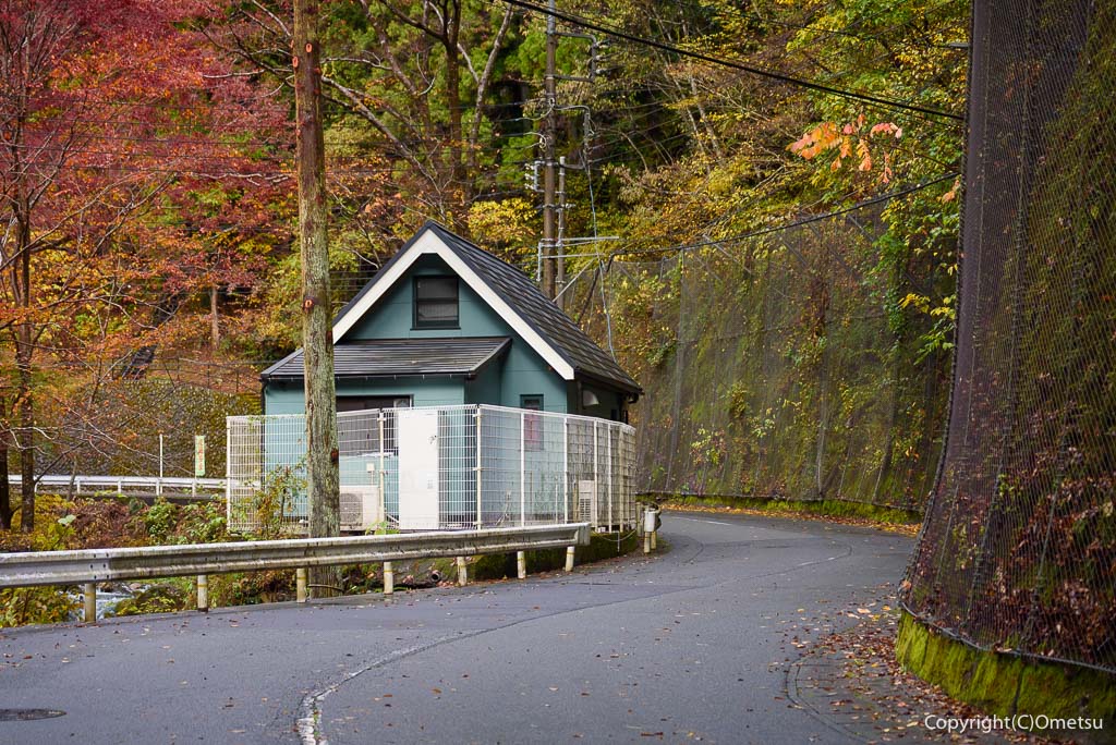 檜原村・神戸川沿いの道
