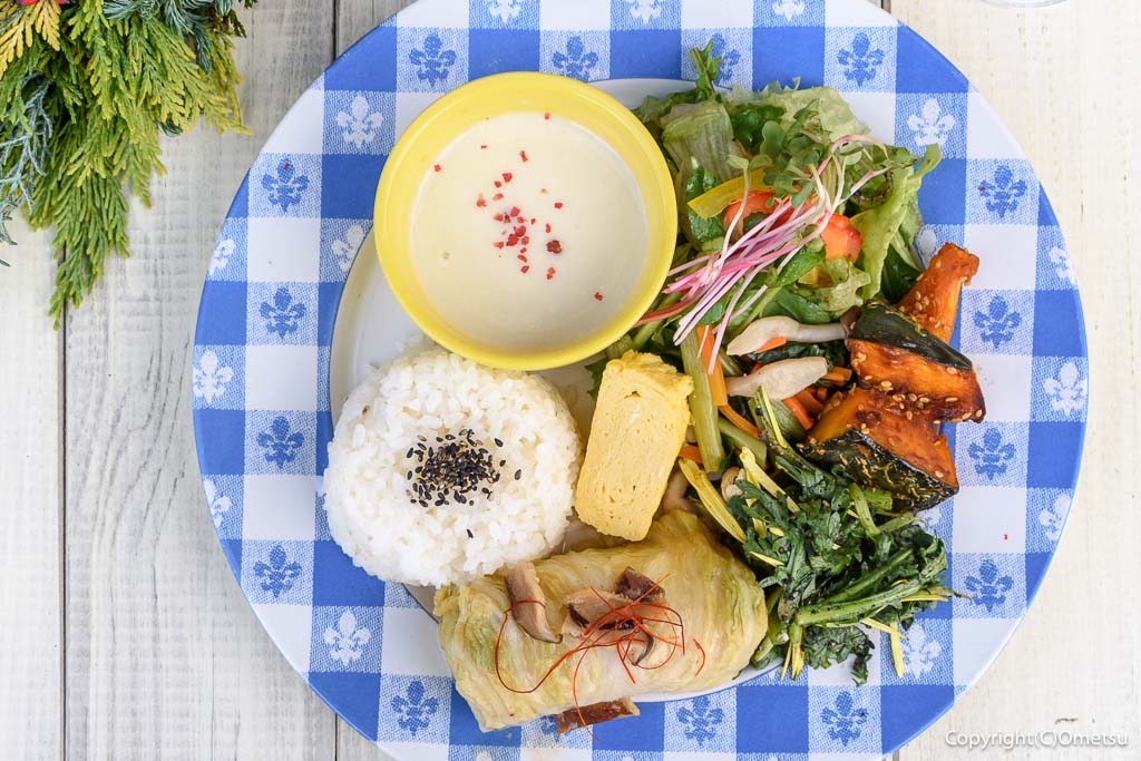 青梅市・野上町のカフェ「POT BERRY」の、ランチセット