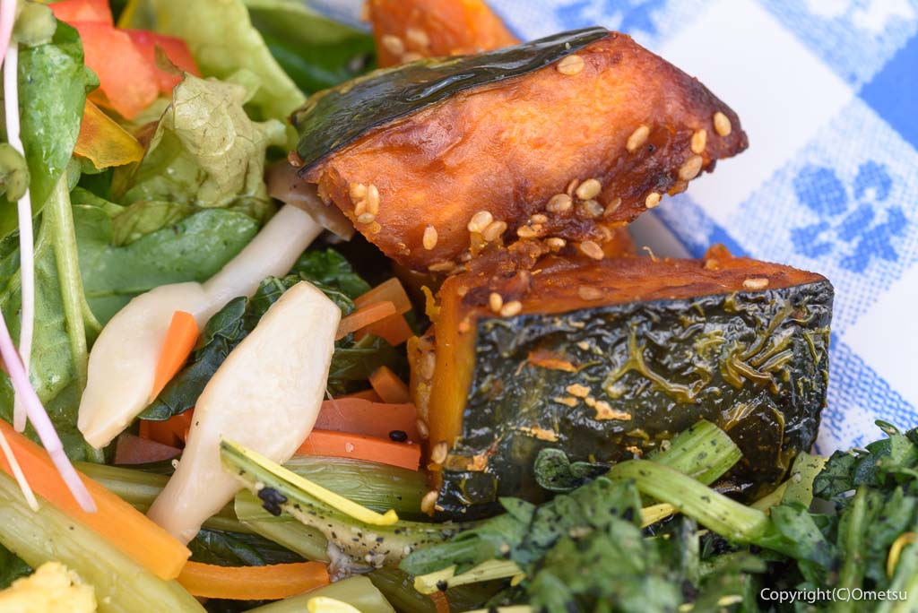 青梅市・野上町のカフェ「POT BERRY」の、カボチャの甘辛