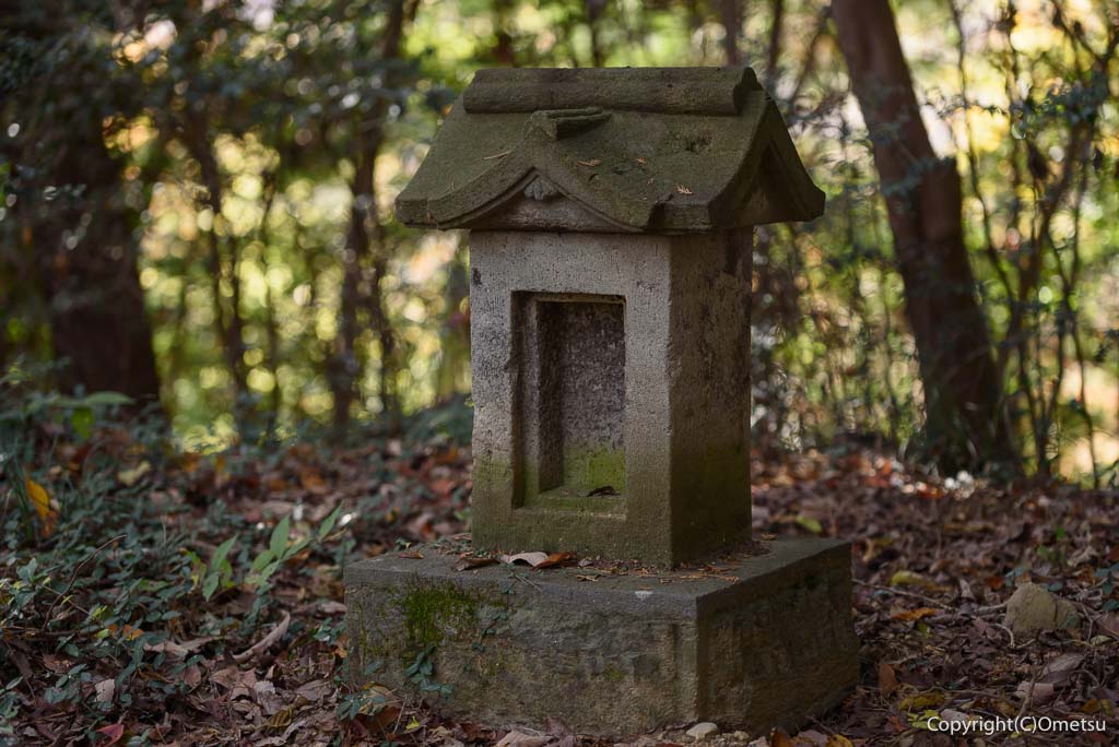 青梅市・友田の、244m峰の、祠