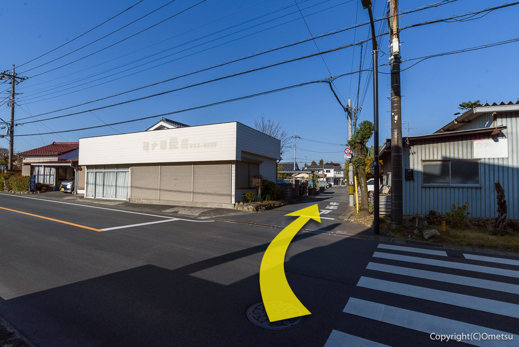 青梅市・吉野街道の交差点