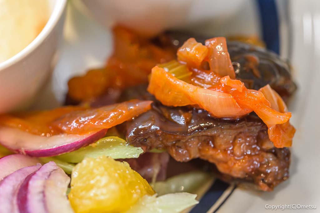 青梅市・新町のMUKU CAFEの、ナスのシチリア風トマトマリネ