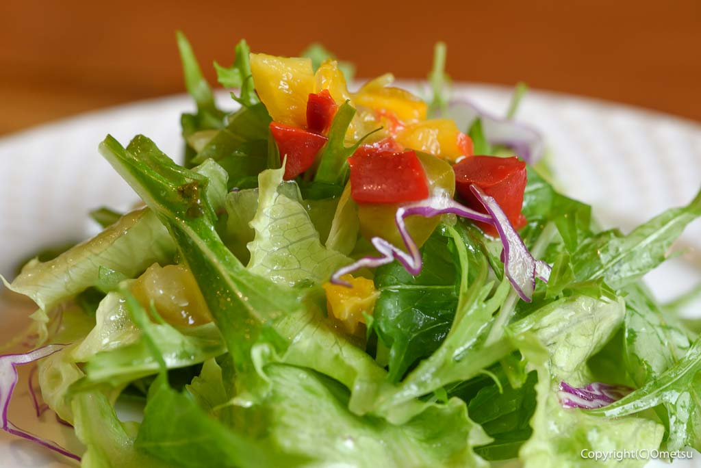 青梅市のステーキ店、チャコグリルの、ランチサラダ