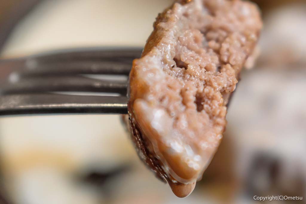 青梅市のステーキ店、チャコグリルの、炭火焼きハンバーグ