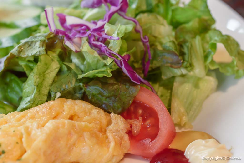 羽村のカフェ・樹樹の、モーニングセットの、サラダ