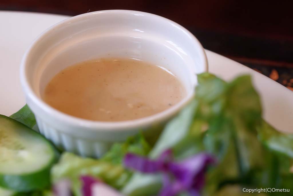 羽村のカフェ・樹樹の、モーニングセットの、サラダドレッシング