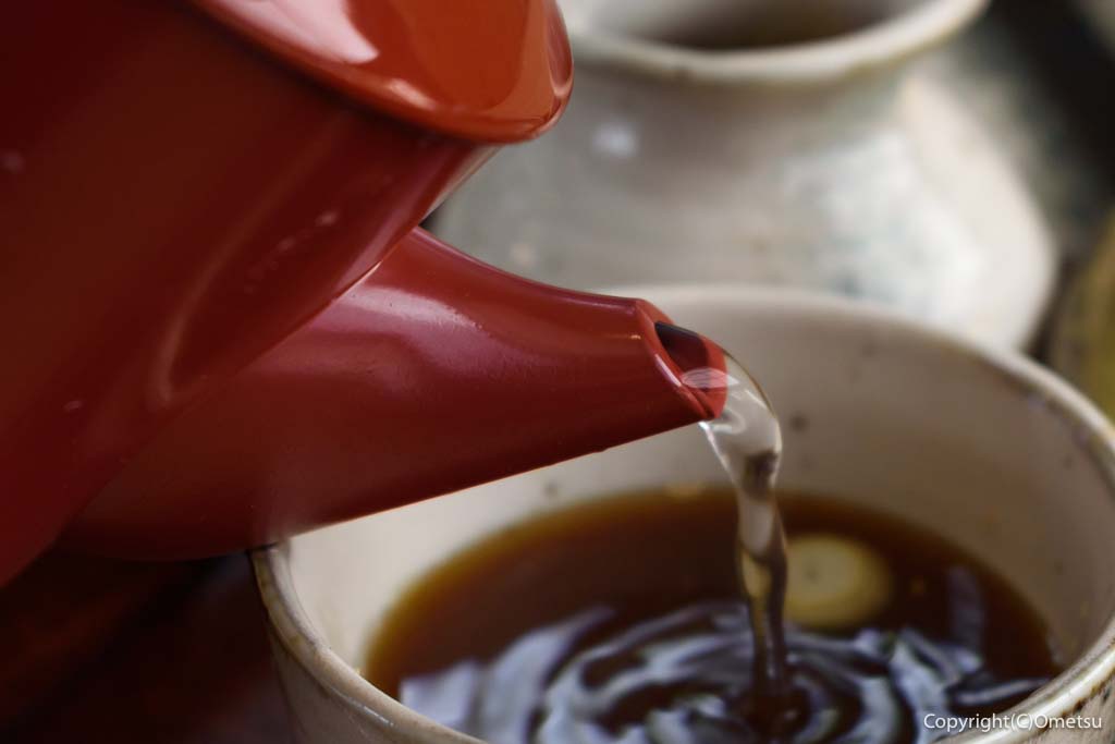 東京都・瑞穂町の、蕎麦店「大むら」の、蕎麦湯