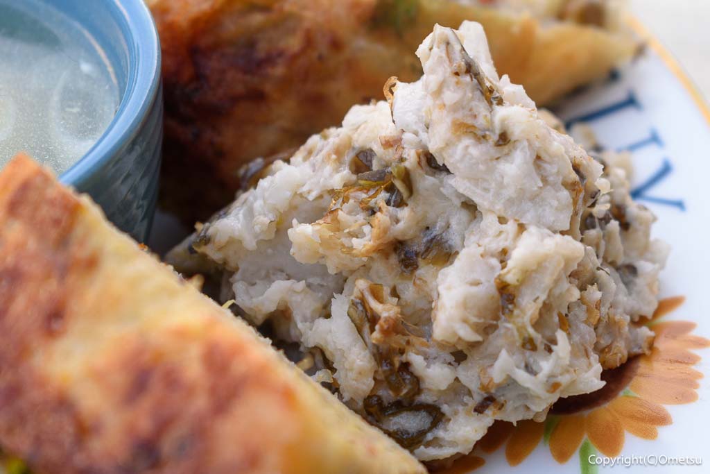 青梅市野上町の「マミ＆ケイ」の、里芋サラダ