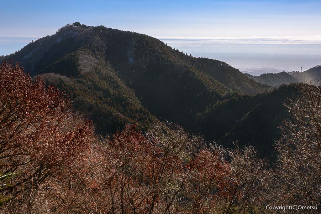 青梅・御岳山からの、日の出山
