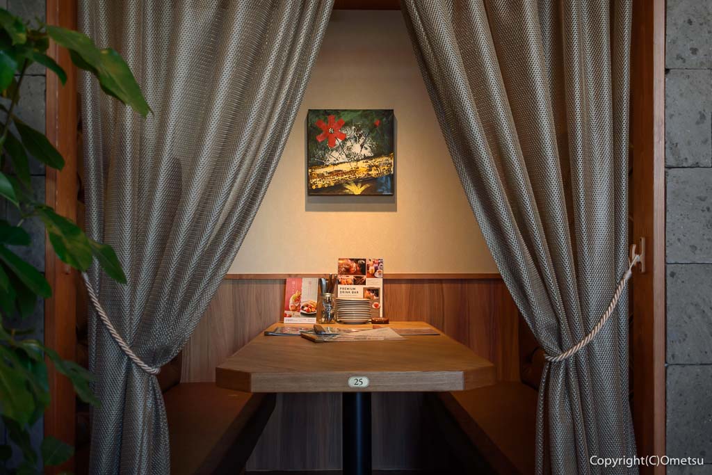 PISOLA福生店の、半個室