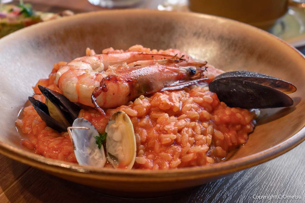 PISOLA福生店の、ペスカトーレトマトリゾット