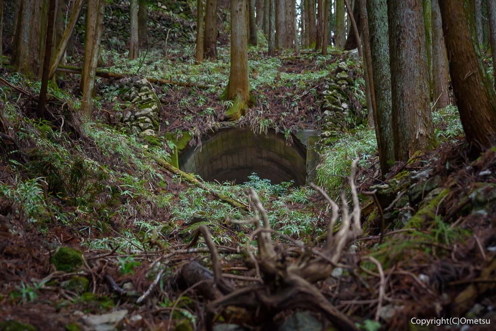 青梅市 雷電鉱山のトンネル