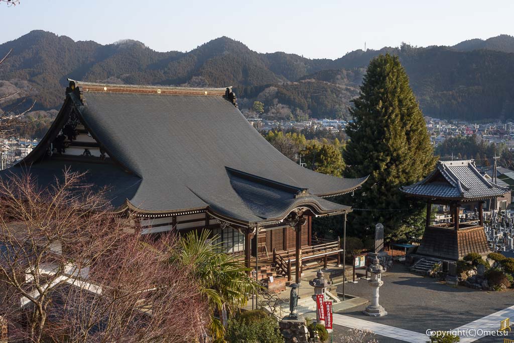 青梅市、即清寺と、青梅丘陵