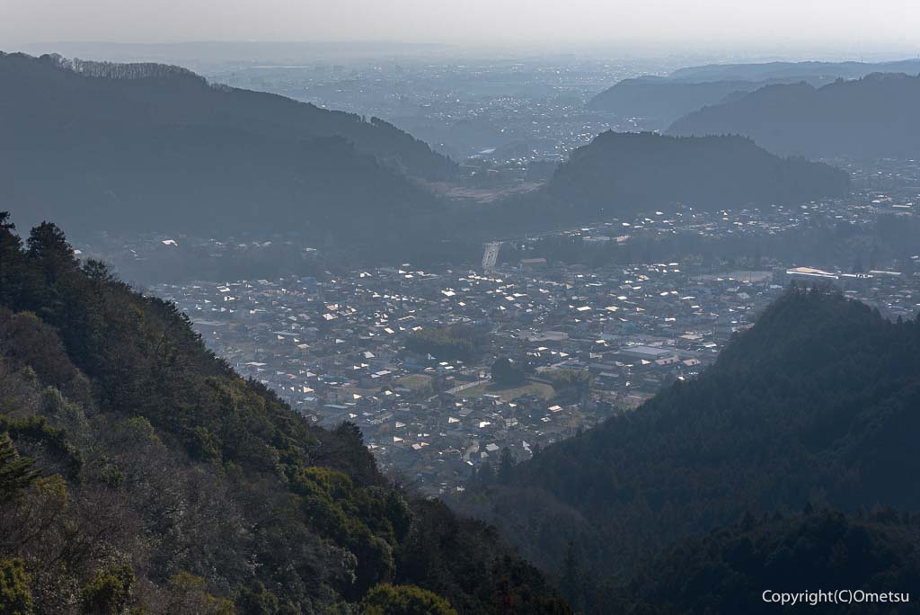青梅市、幸せの鐘からの展望