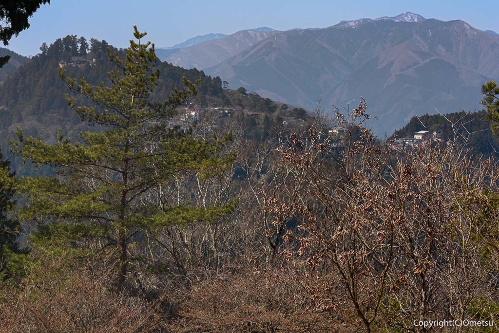 日の出山・山頂からの、鷹ノ巣山