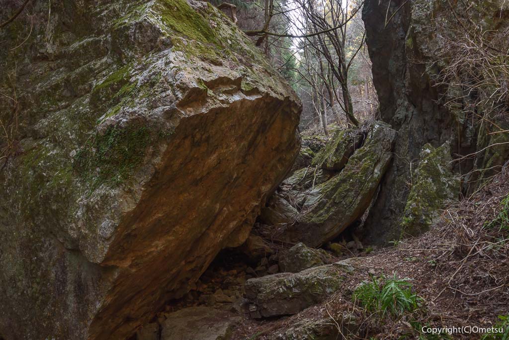 日の出山・タルクボ沢の岩