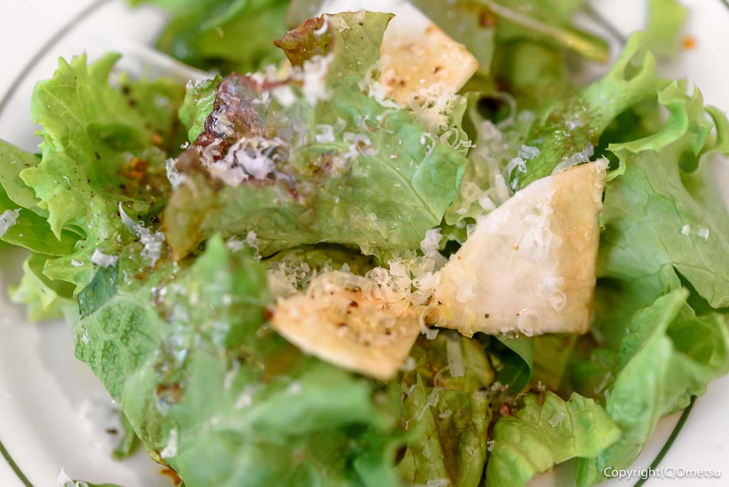 青梅市・河辺「ピッツァ＆カフェ トコ」の、ランチ・ミニサラダ