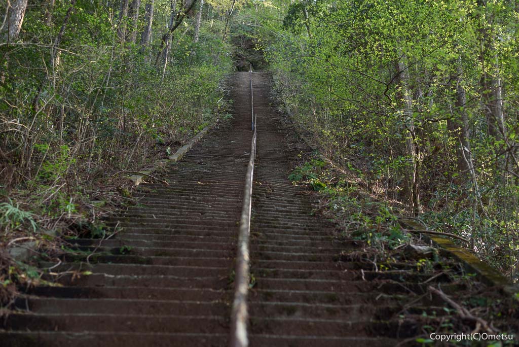 奥多摩町・愛宕神社の石段