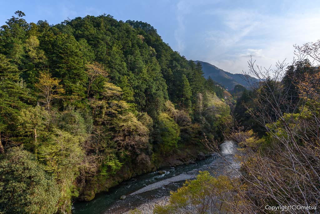 奥多摩町・愛宕山と、多摩川