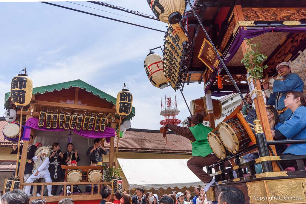 青梅大祭・山車の競い合い