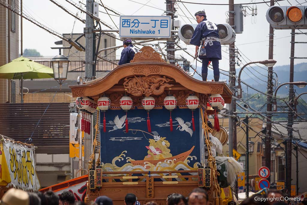 青梅大祭の、山車