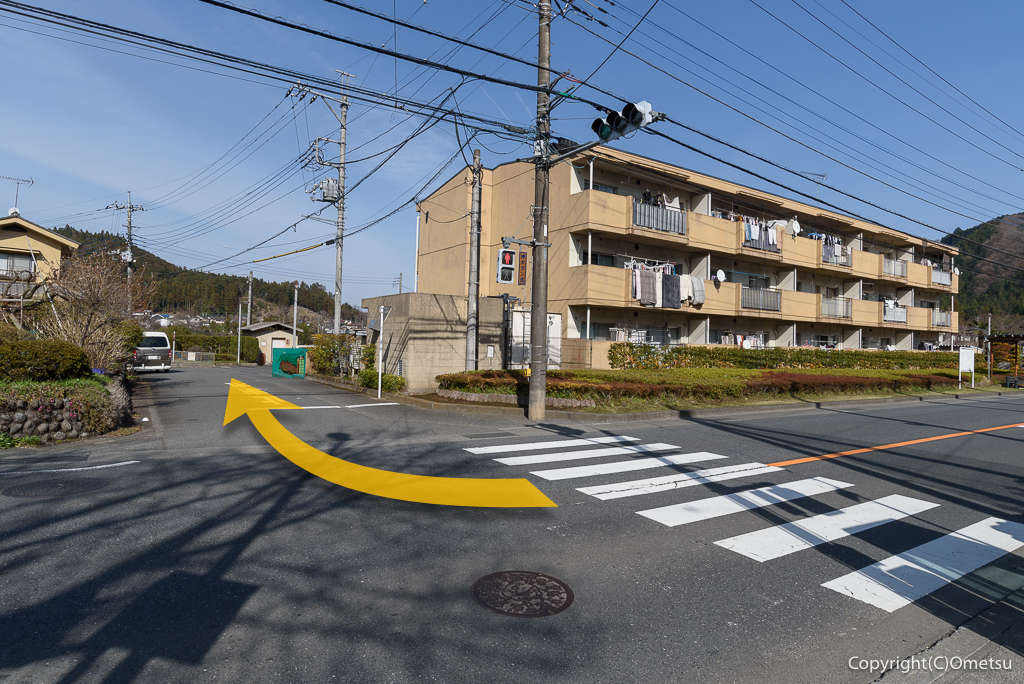 青梅市・和田の、交差点