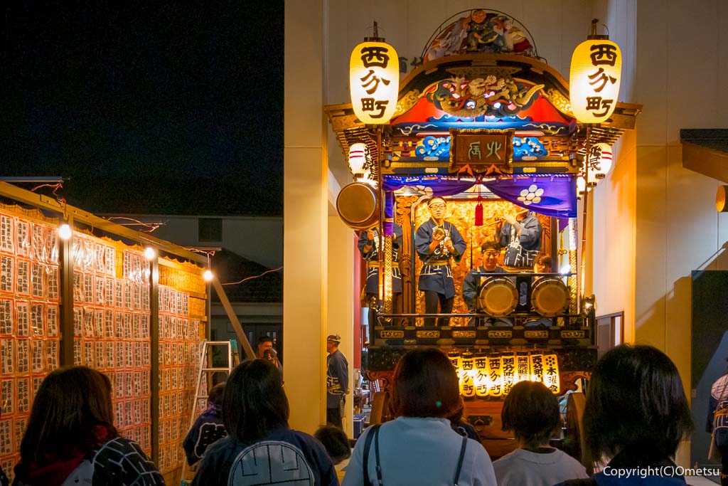 青梅大祭の夜の山車