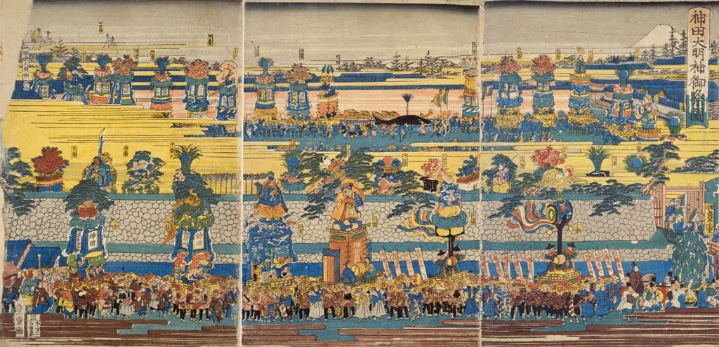 歌川貞重,『神田大明神御祭図』,古賀屋勝五郎