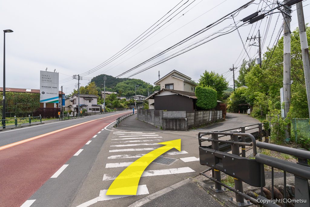 青梅市・大荷田橋付近