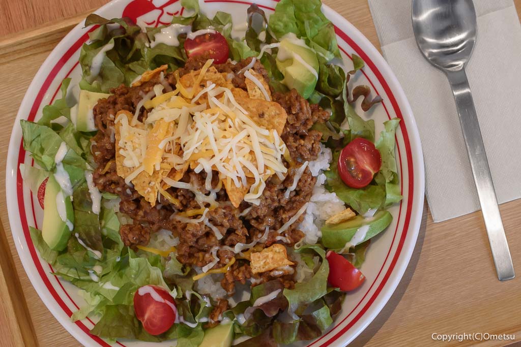 福生・CAFE SUNの、タコライス