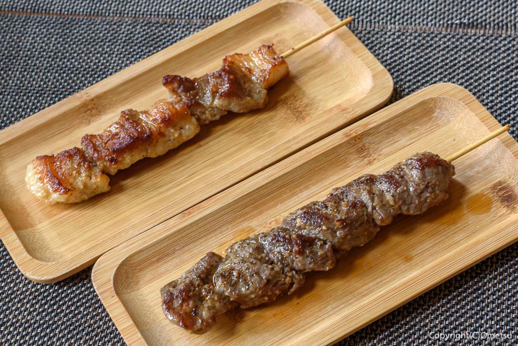 東福生のブラジル料理店「ブラザグリル」の、スペアリブ串