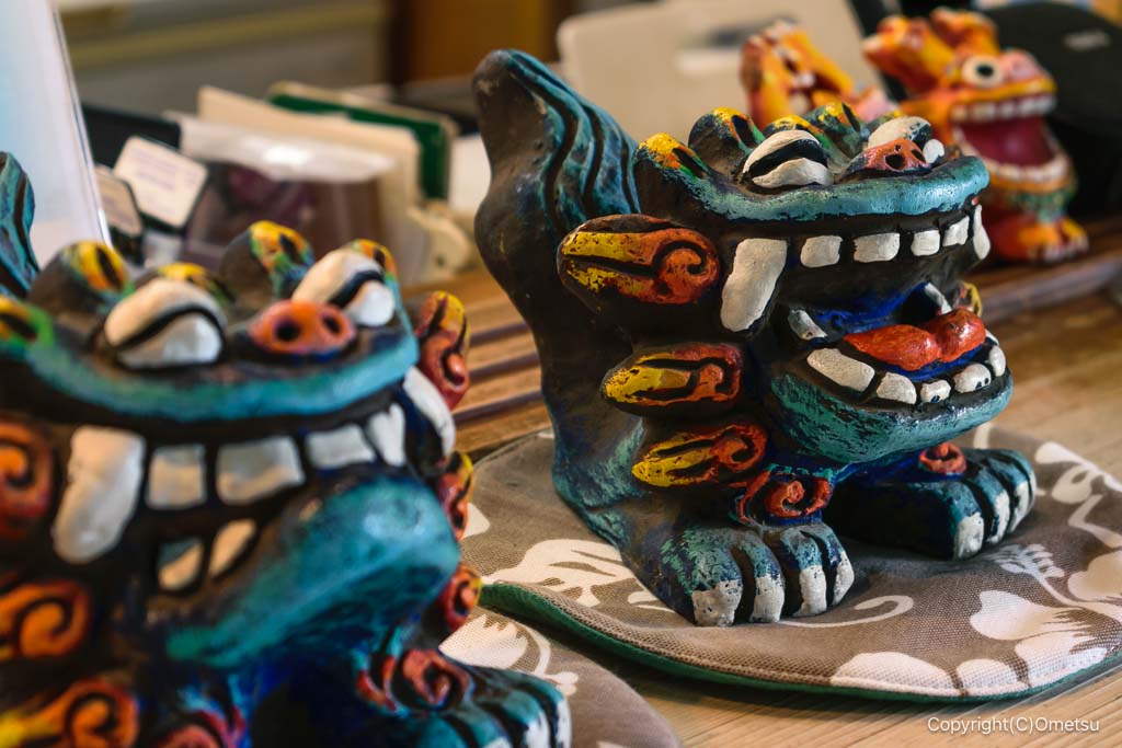青梅の南国カフェ・シエスタの、シーサー