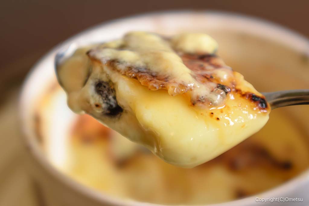 青梅市のカフェ・cafe espoirの、クリームブリュレ