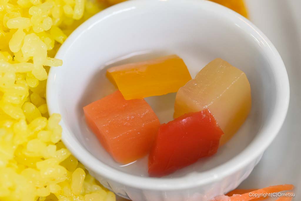 福生市・牛浜のカフェ、Mou Mou BEACH Cafeの、ピクルス