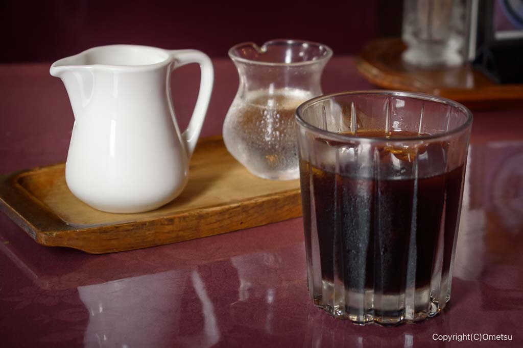 羽村市の洋食店・コーラルの、アイスコーヒー