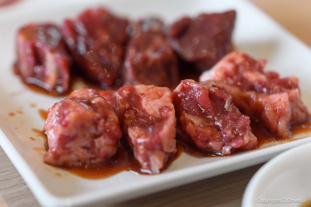 ワンカルビ青梅店の、角切りカルビ