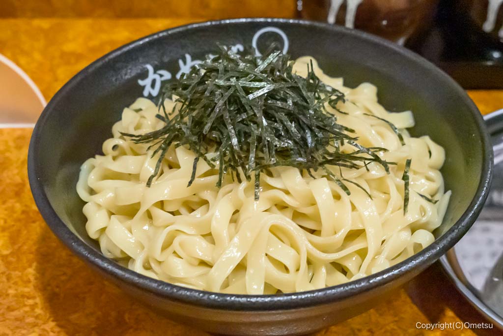 羽村市・麺の蔵 かめだ屋の、濃厚つけそばの、麺