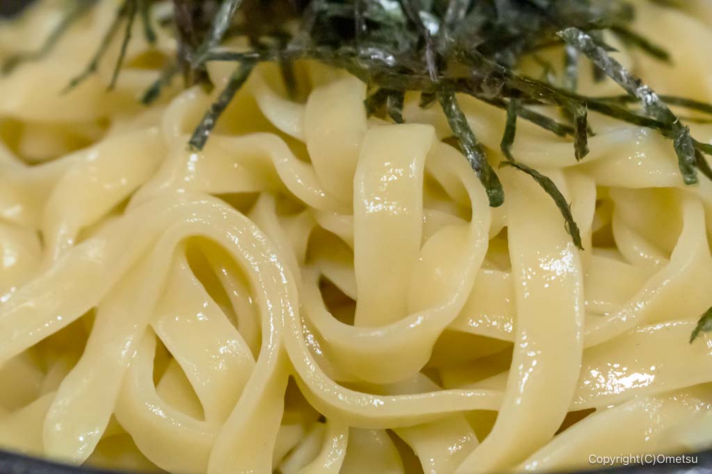 羽村市・麺の蔵 かめだ屋の、平打ち麺