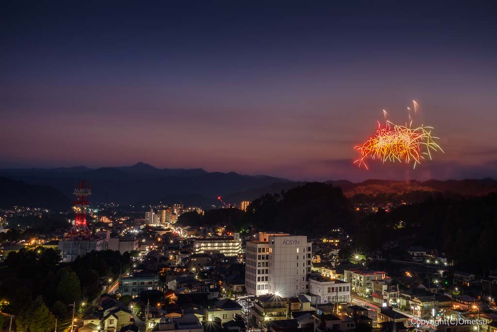 第76回青梅市納涼花火大会と、夕空
