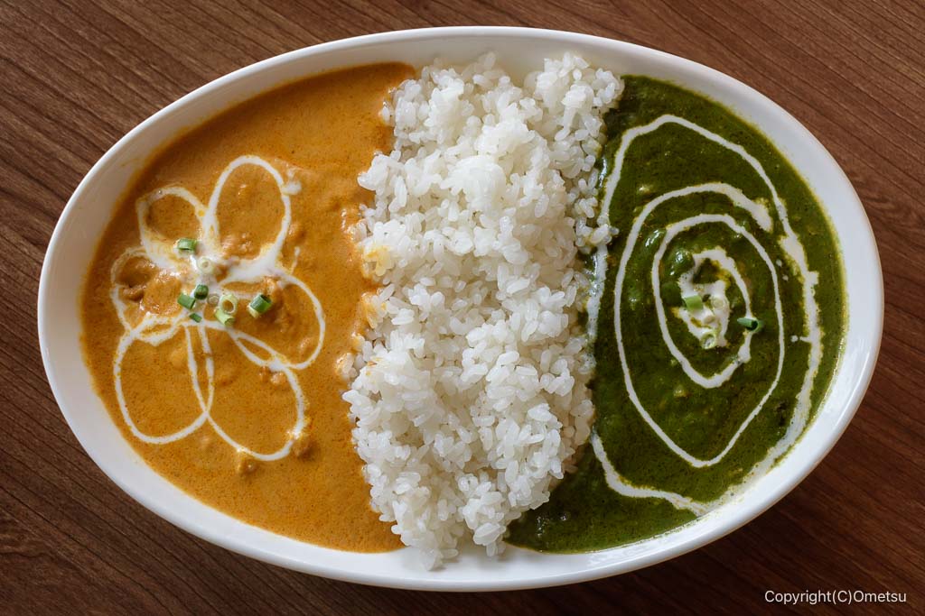 羽村・アジアンレストラン フードガーデンの、ダブルカレーセット