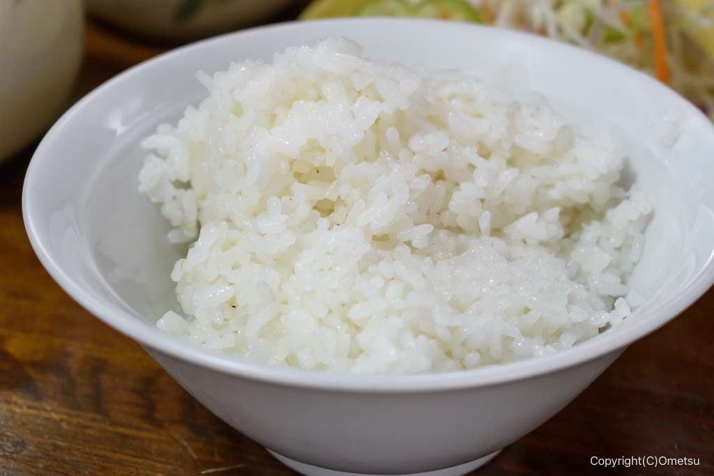 羽村の定食店「なじゅも」の、ご飯