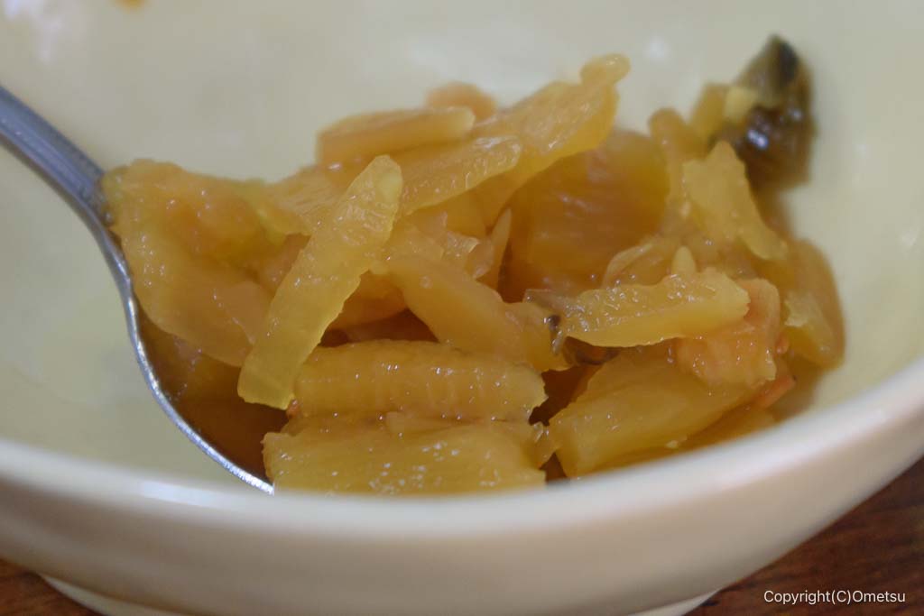 羽村の定食店「なじゅも」の、福神漬け