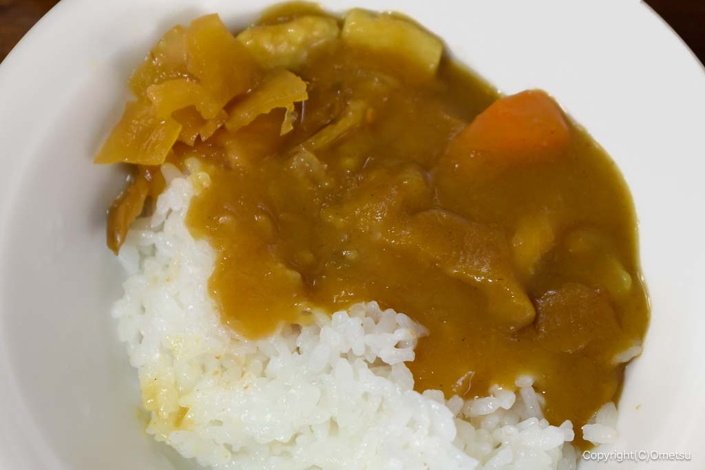 羽村の定食店「なじゅも」の、カレールーとご飯