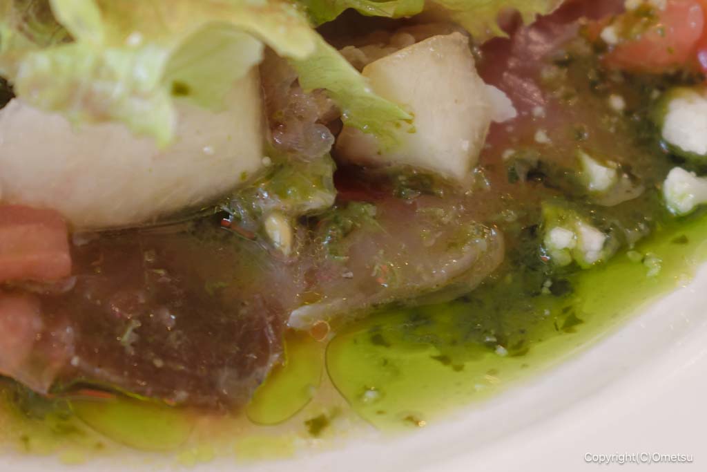 福生・フレンチレストラン セットグーの、イナダのマリネあのソース